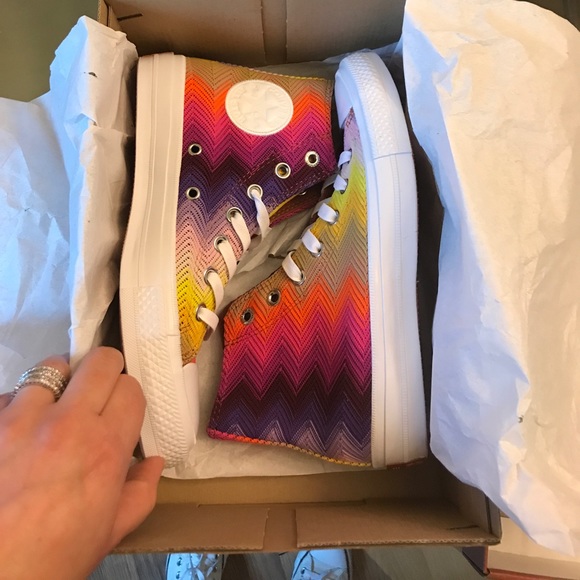 🎉Last Pair🎉NIB Converse X Missoni S17 Hightops - Picture 7 of 8