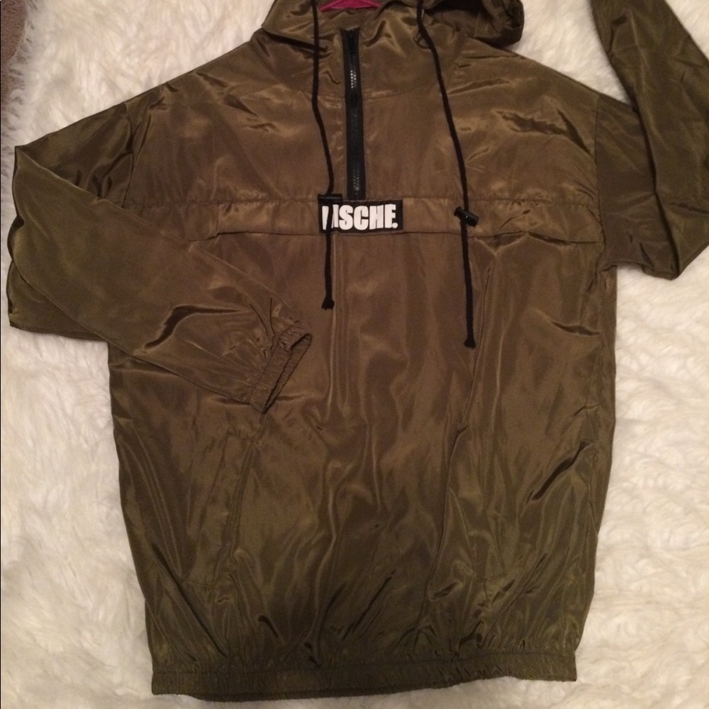 Army Green Windbreaker