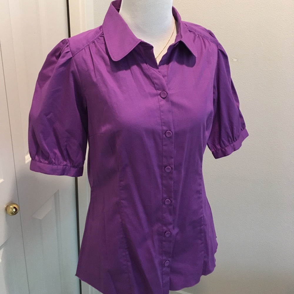 BR half sleeves stretch cotton blouse Size M