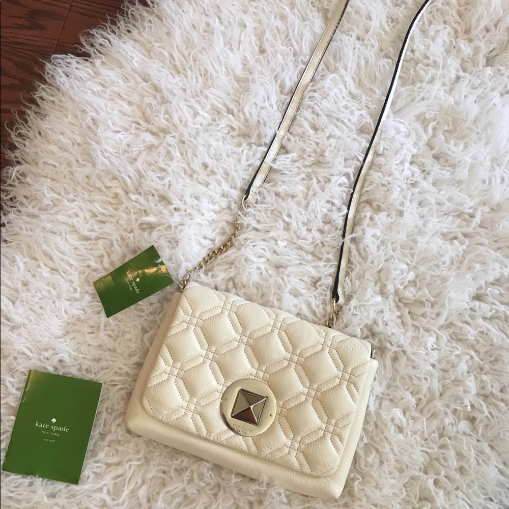 NWT Kate Spade Naomi Astor Court bone color bag