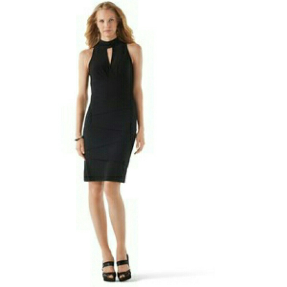 Women's Peek a Boo Little Black Dress WHBM