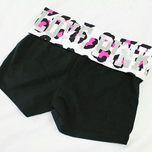 NWOT VS PINK LOVE PINK Yoga Shorts
