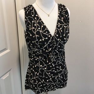 Max studio black x cream color tops Size L