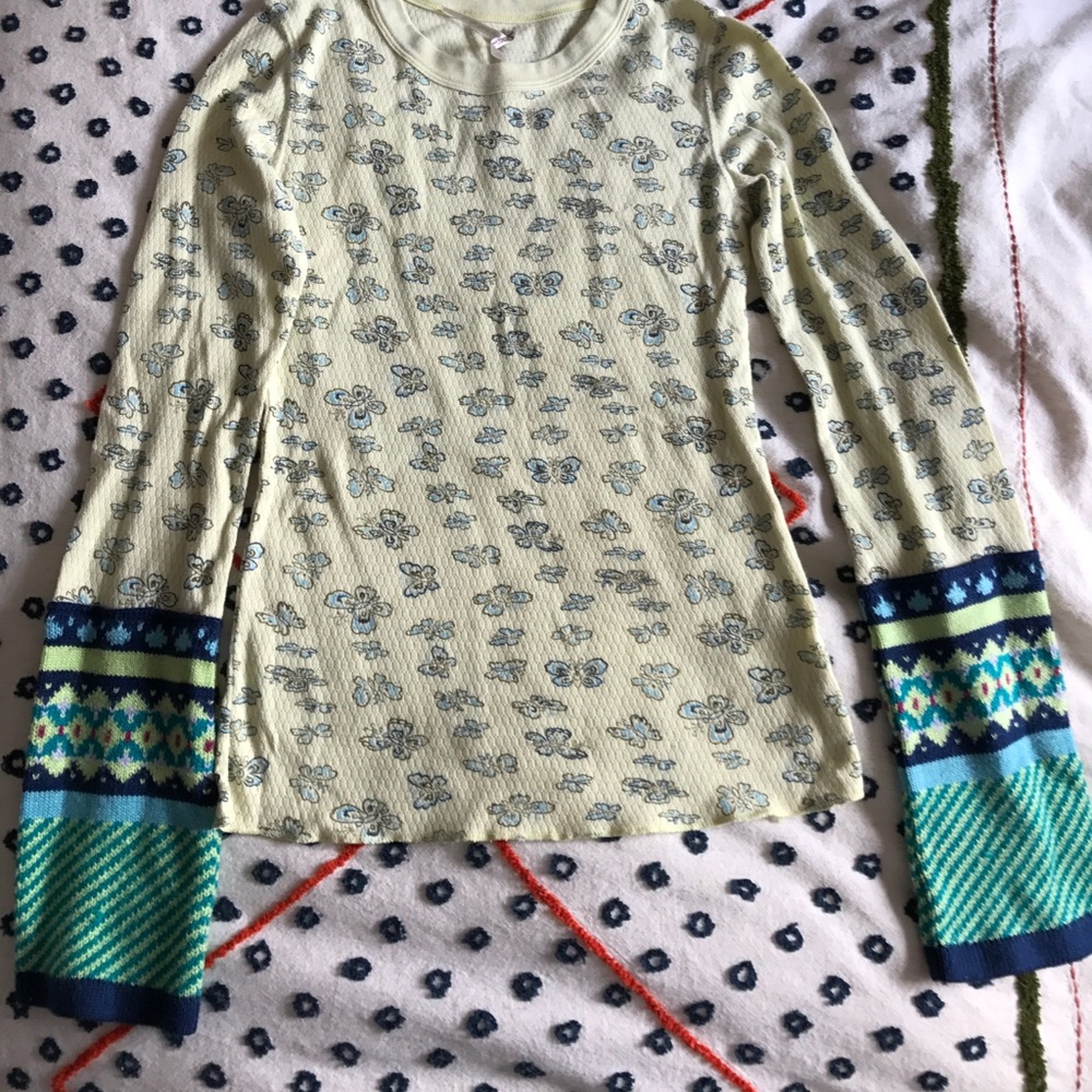 SOLD Free people baby print thermal size small