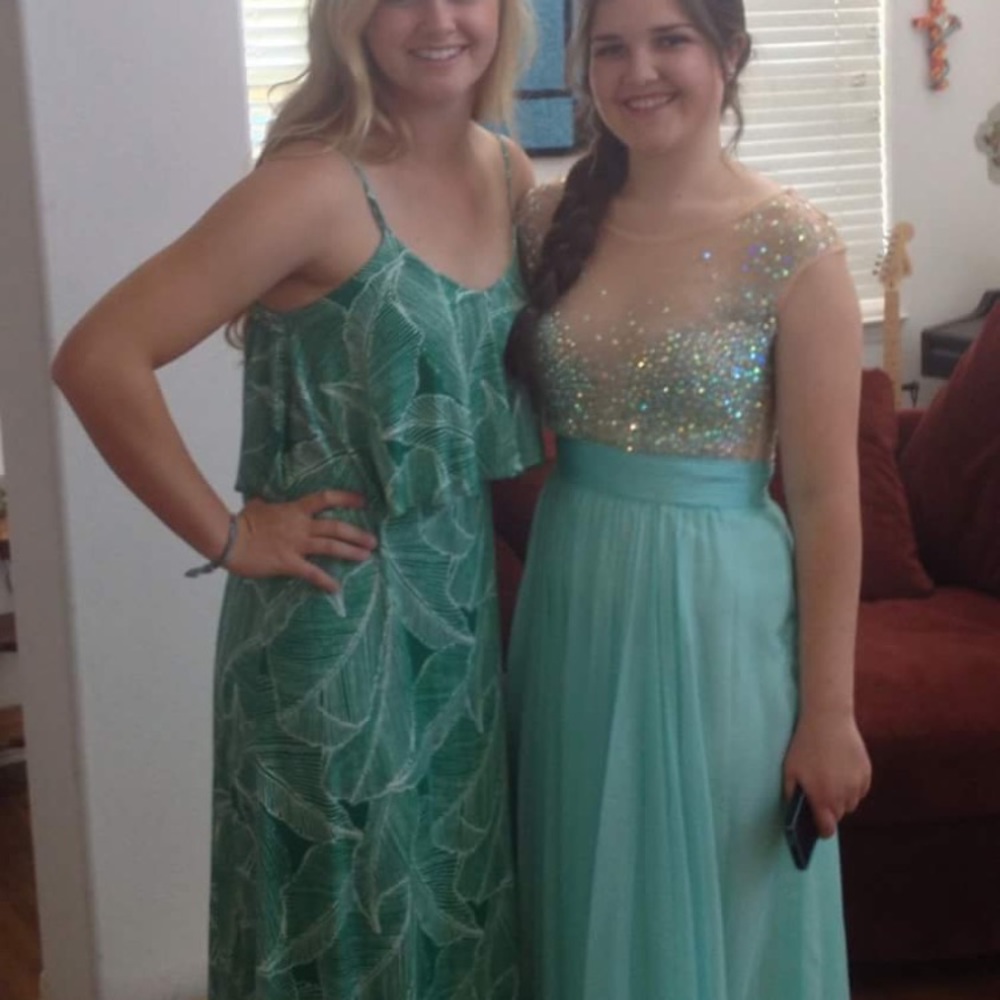 Tiffany blue prom dress