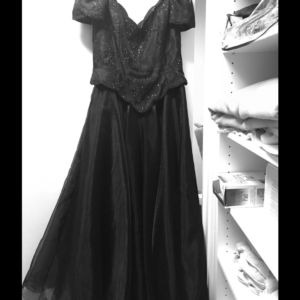 Black long gown