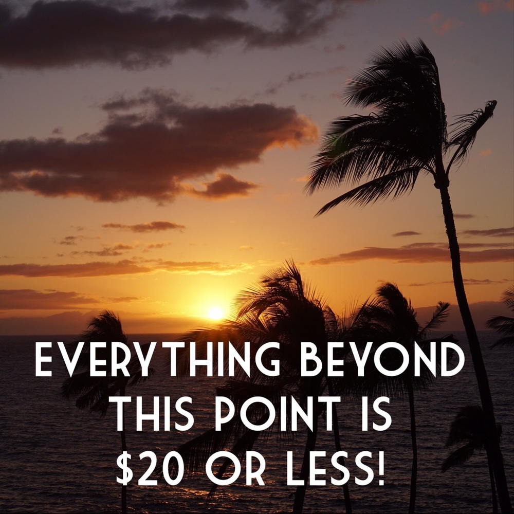 All listings beyond this point are $20 or less!