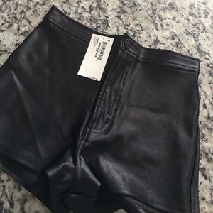 American Apparel Black Disco Shorts