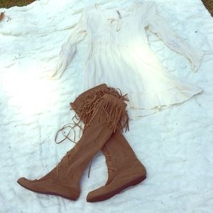 Shirt/dress and boots