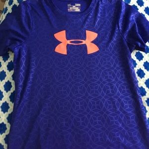 Blue and pink under armor shirt