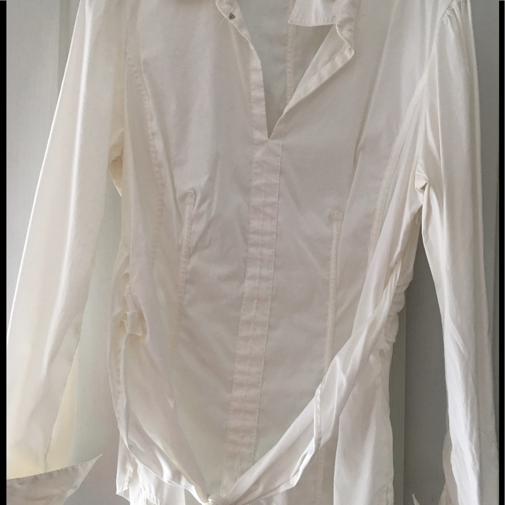 White house black market front tie shirt SALE