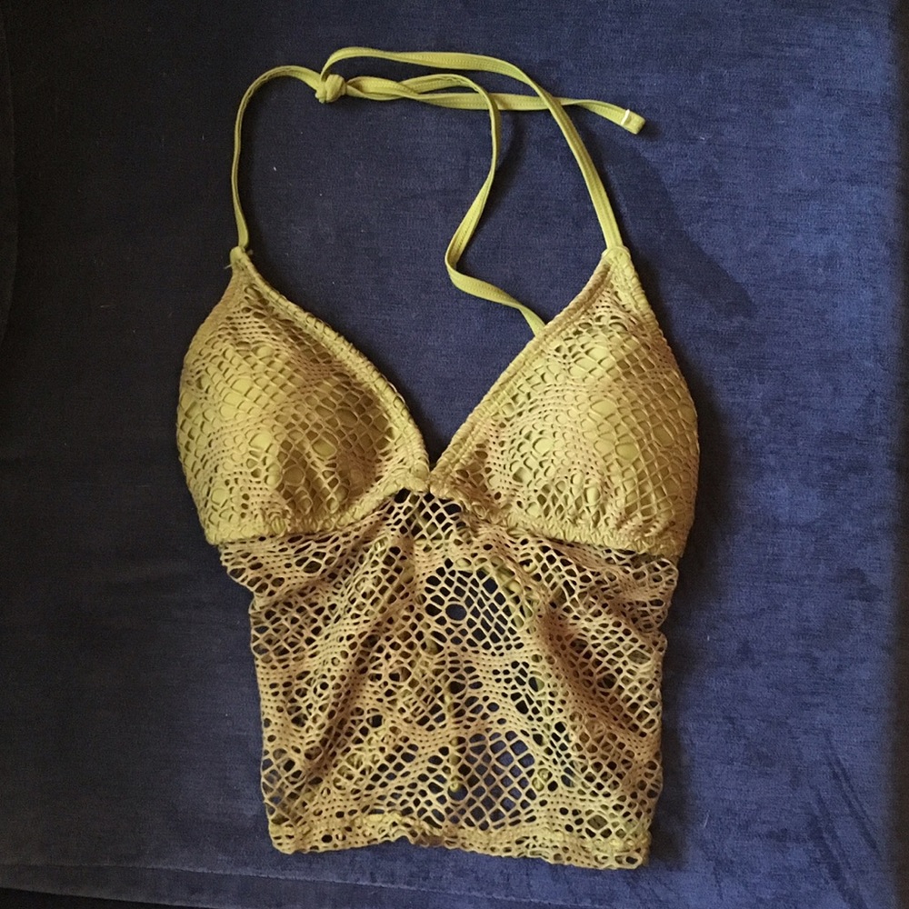 Green No Boundaries Junior Crochet Top