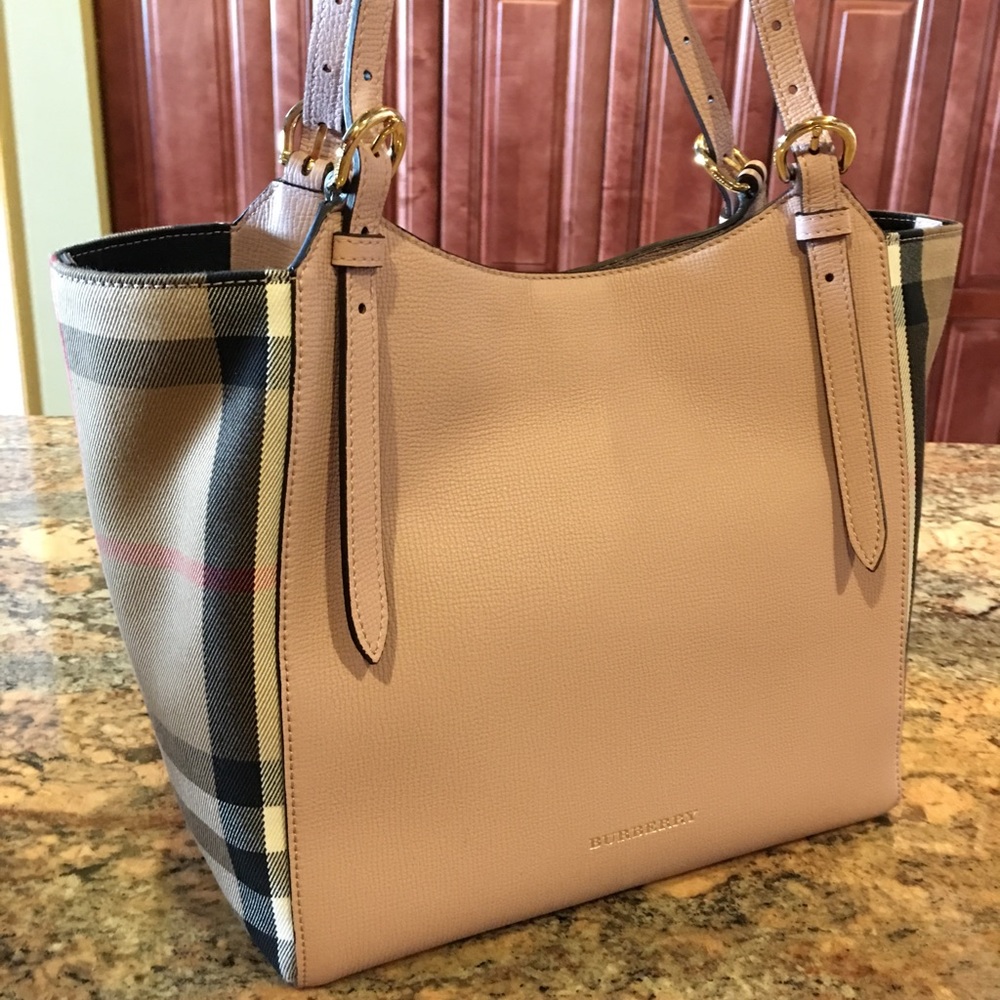 *SOLD* Authentic Burberry Pink leather and canvas