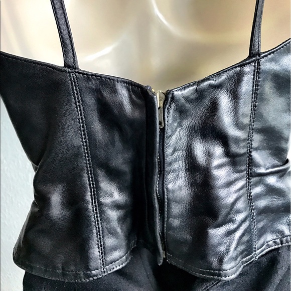 Hot Black Leather Bustier by Eva Chun - Picture 5 of 7