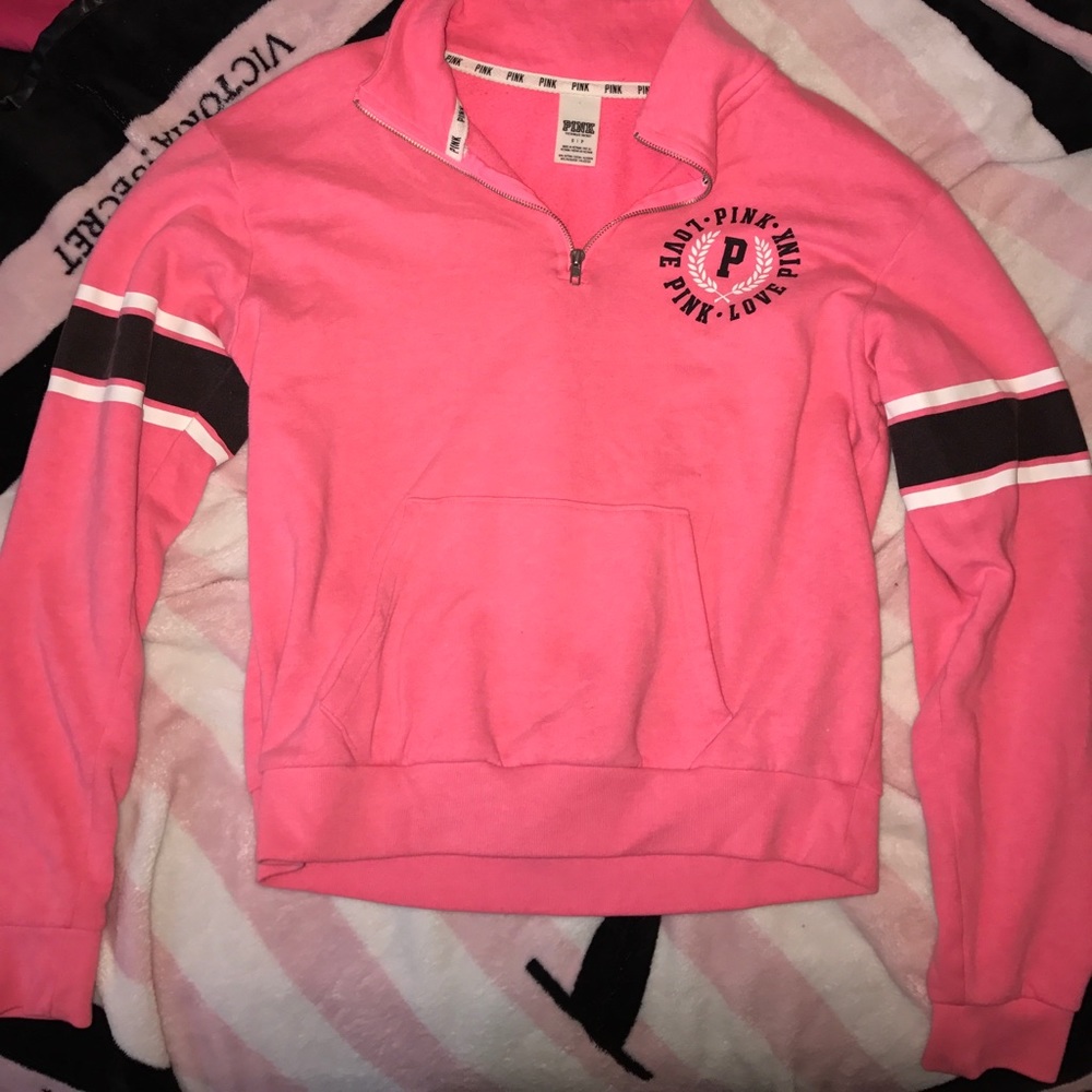 Pink half zip