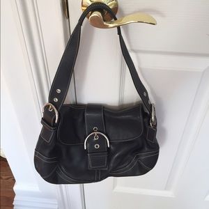 ❗️Authentic Coach Black Leather Bag ❗️Big Discount
