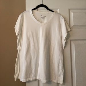 Champion white tee