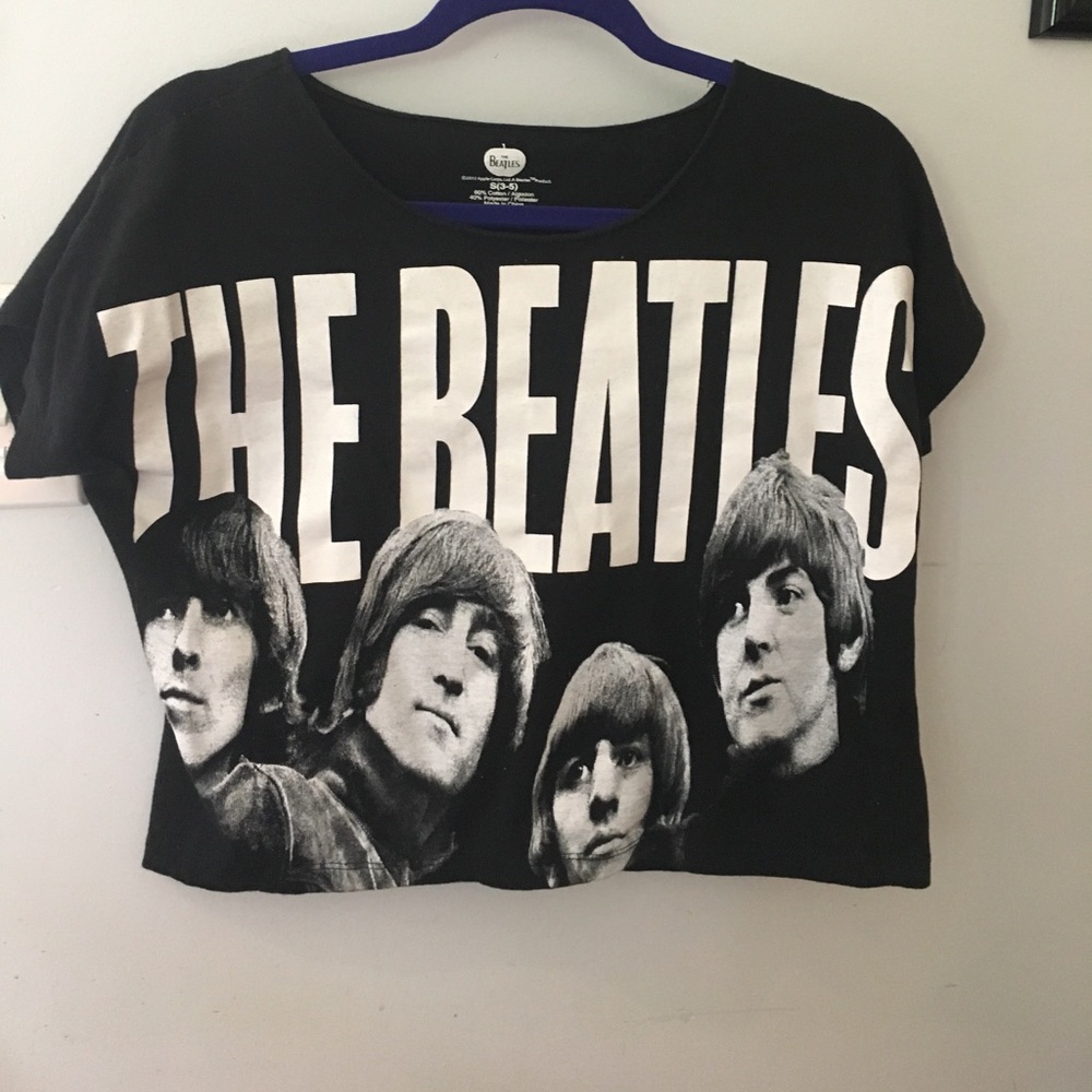 Beatles tee size small crop style