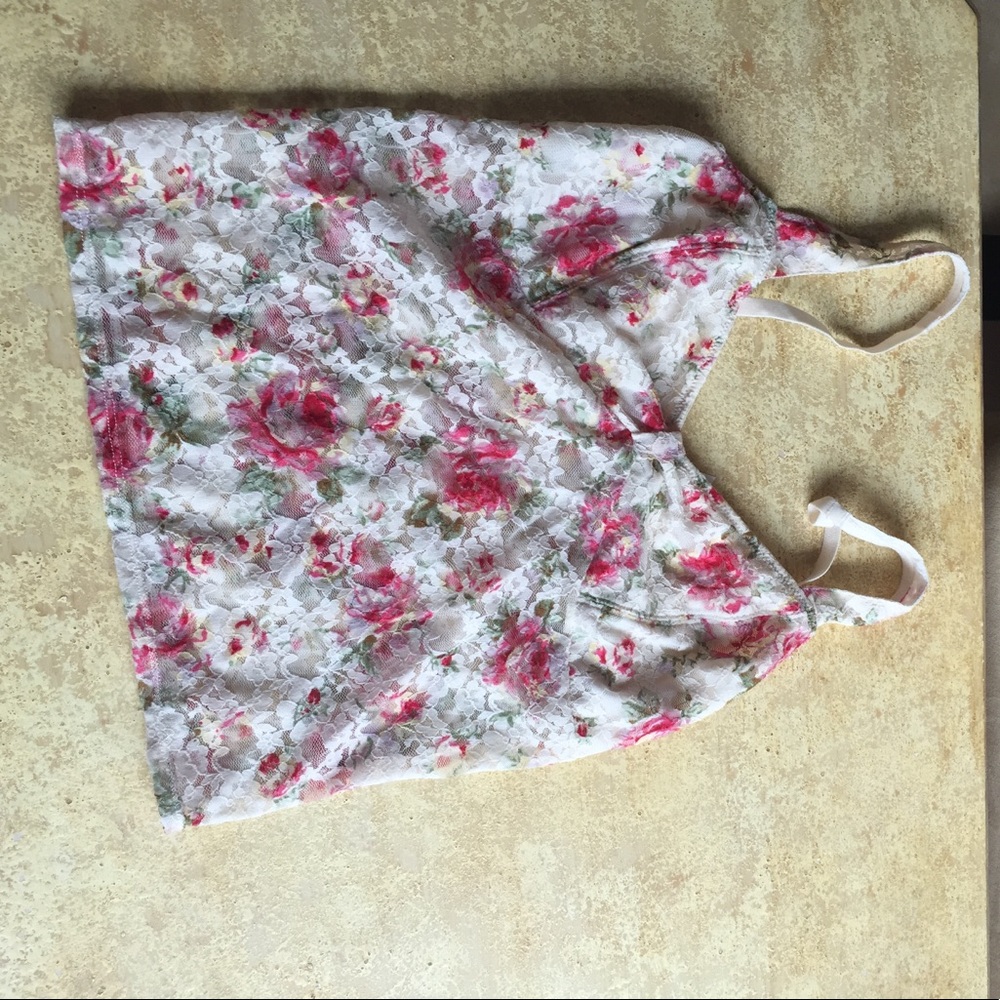 Free People Lace Crop Top Small