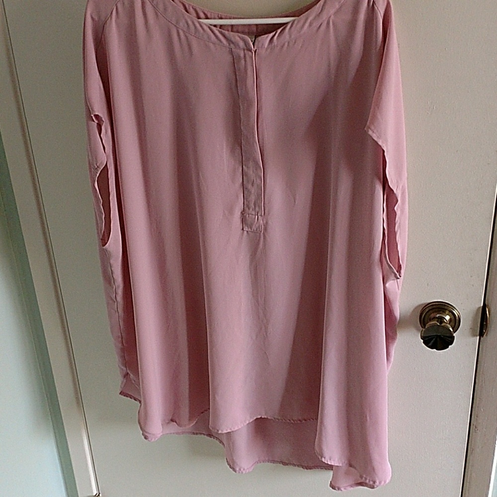 Silk pink shirt