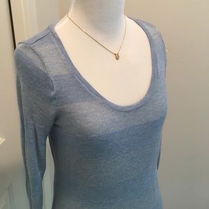 Talbots's sheer border sweater, size petite M