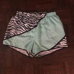 Victoria's Secret Pink Teal and Zebra Print Shorts
