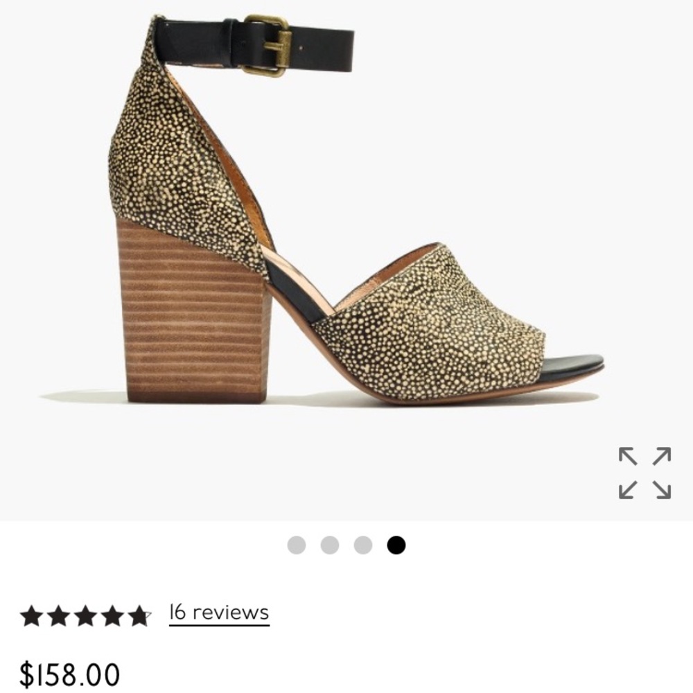 the alena sandal in dotted calf hair