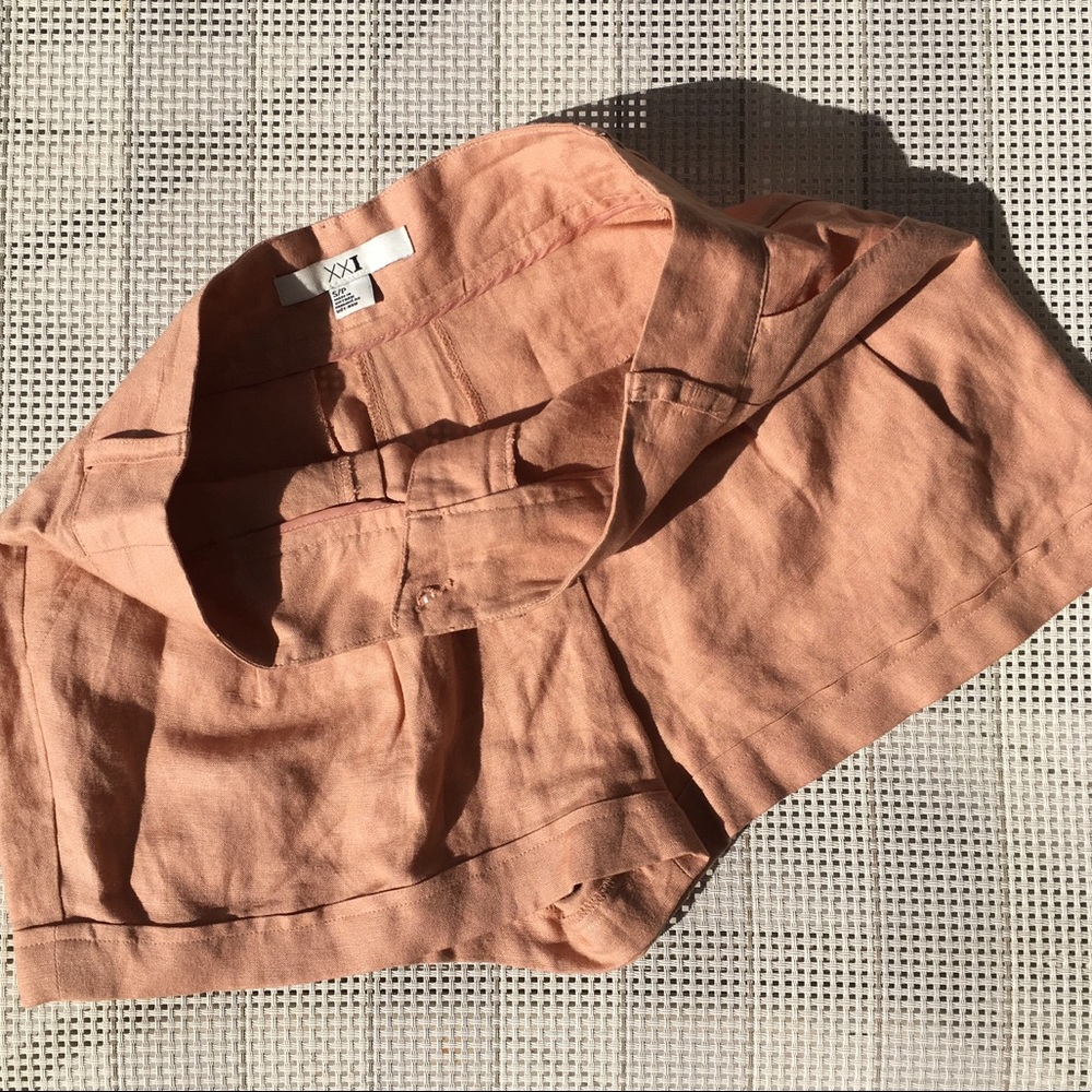 Forever 21 Peach Dress Shorts