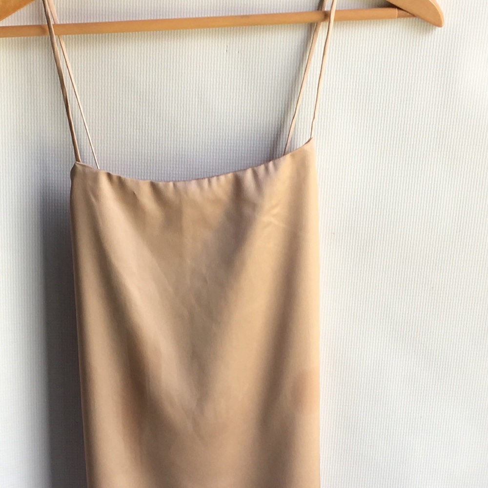 NASTY GAL CROSS SLEEP SATIN SLIP DRESS - Picture 5 of 6