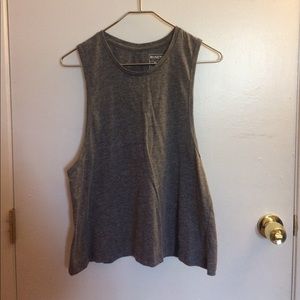 Gray muscle tee
