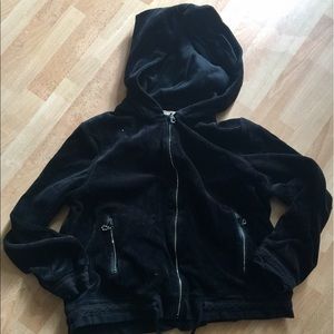Size medium velour hoodie modern curves
