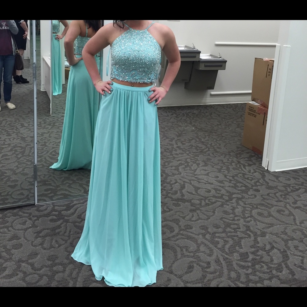 Davids Bridal 2-Piece Prom Dress