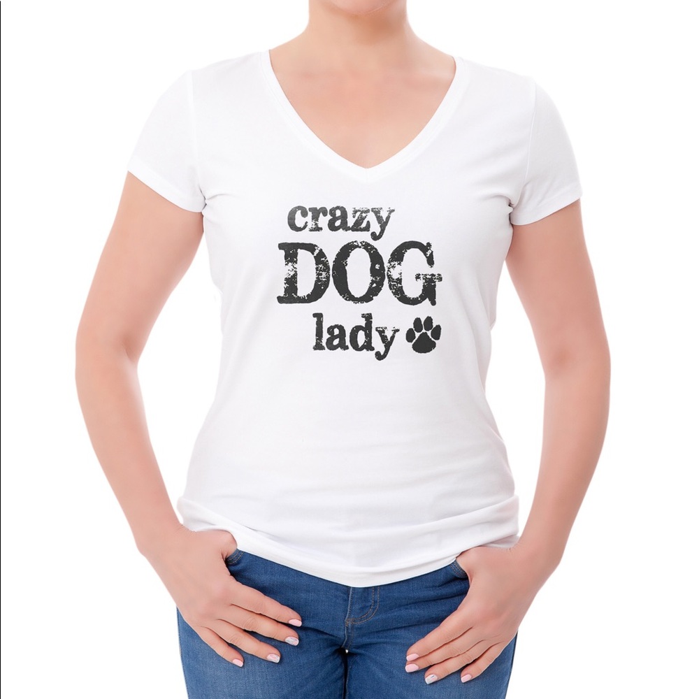 Crazy Dog Lady V-Neck - BRAND NEW
