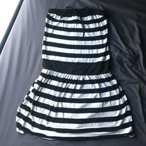 Black and White Striped Dress