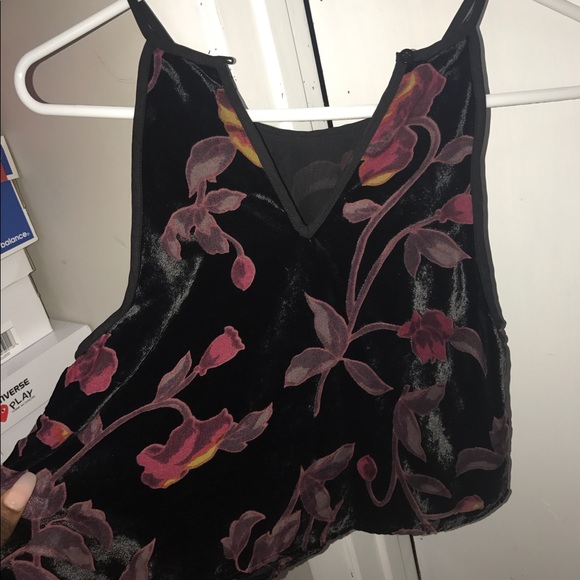 Cropped velvet forever 21 shirt - Picture 3 of 4