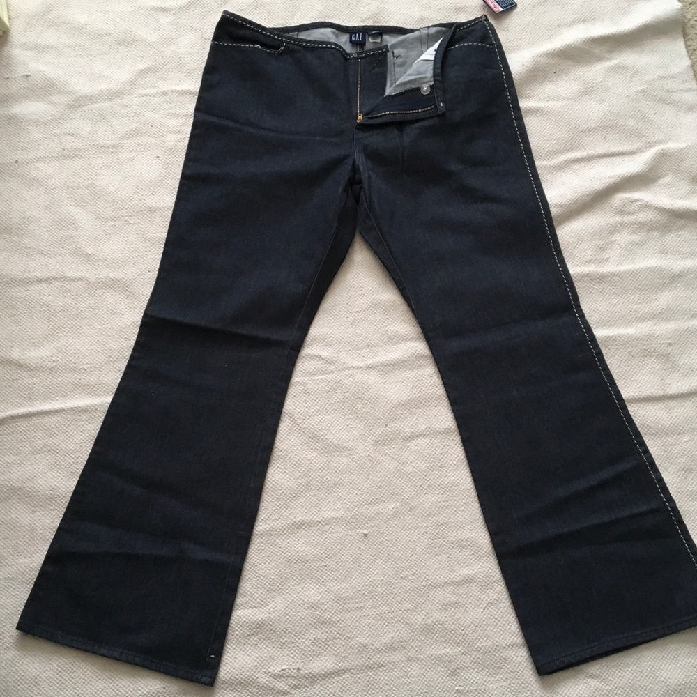 Gap Jean Size 16 (never worn) Dark tan stitching