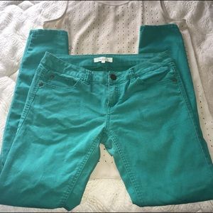 Turquoise Skinny Pants