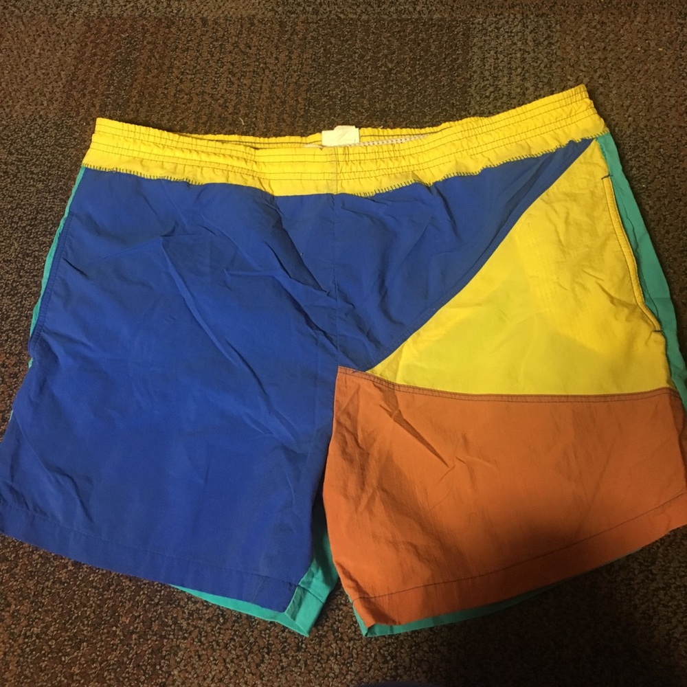 mens retro swim trunks