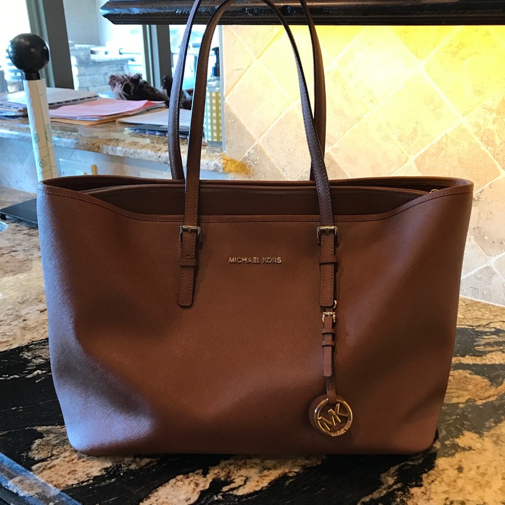 Michael Kors leather laptop bag