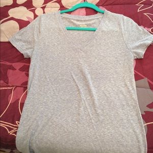 Pastel purple soft v-neck t-shirt