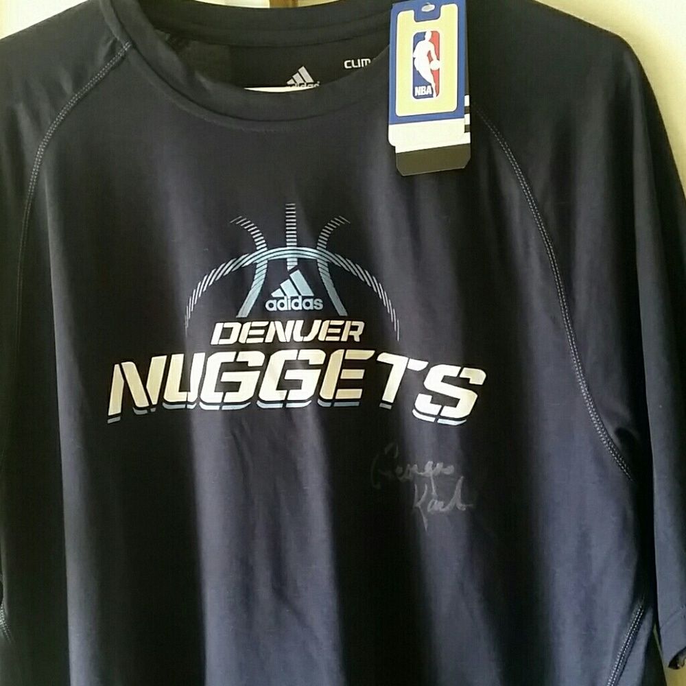 Signed George Karl Denver Nuggets Mens L tshirt