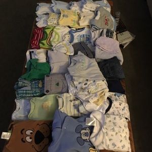 Extra large bundle of boys 0-3 month clothes