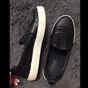 Topshop slip on leather sneaker