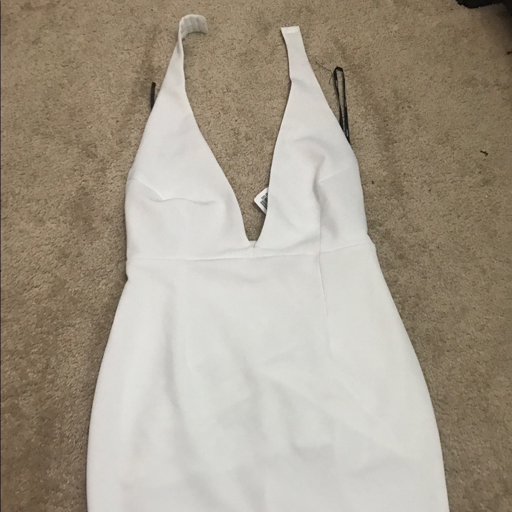 White mini dress