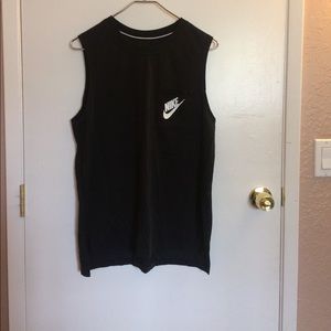 Nike muscle top in black