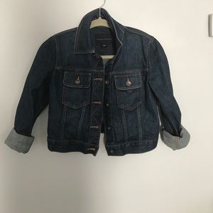 Banana Republic Cropped Denim Jacket