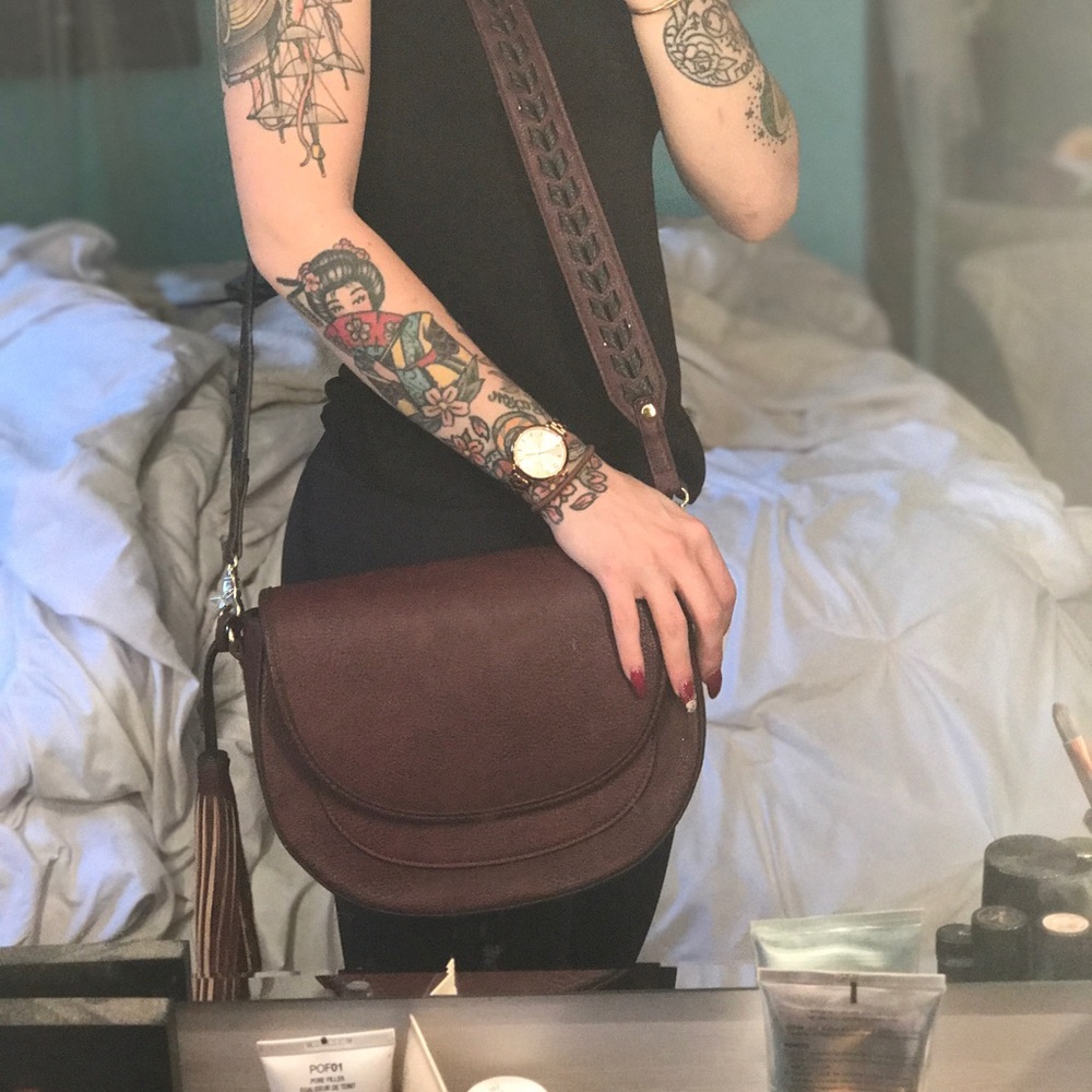 Genuine Leather Crossbody Bag