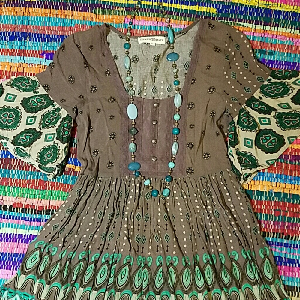 Altar'd State Mini Bell Sleeve Dress