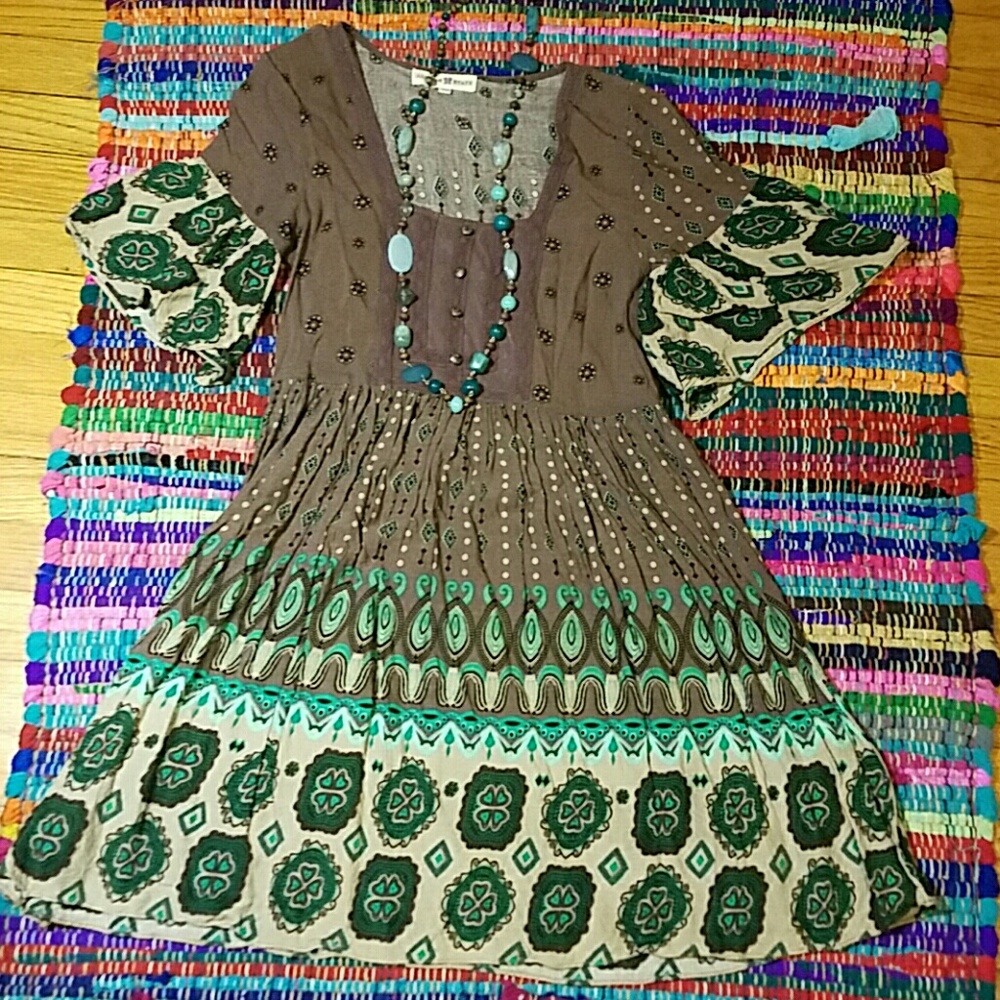Altar'd State Mini Bell Sleeve Dress - Picture 8 of 8