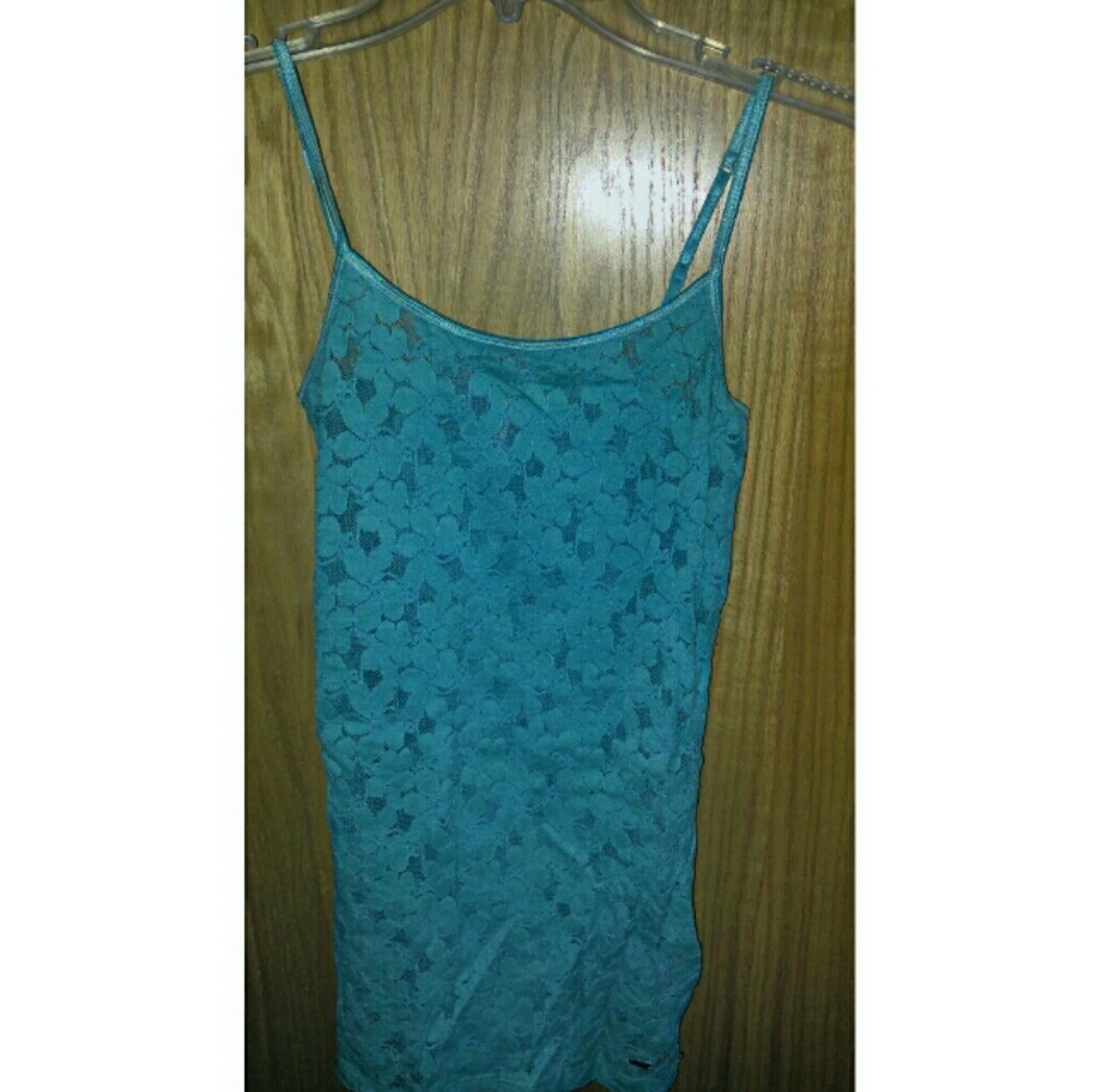 Turquoise Lace Cami. New lower price
